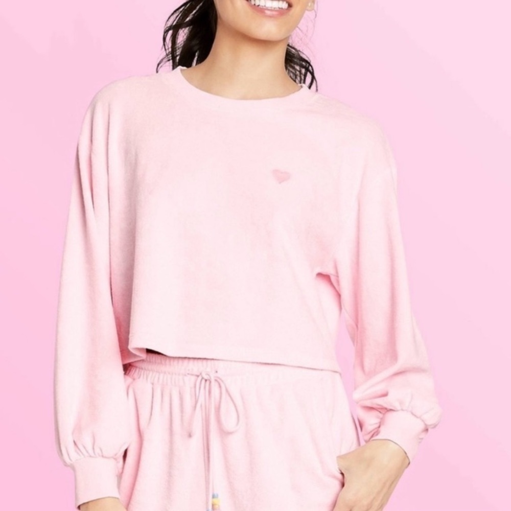 Cropped Sweatshirt - Stoney Clover Lane x Target Light Pink NWT